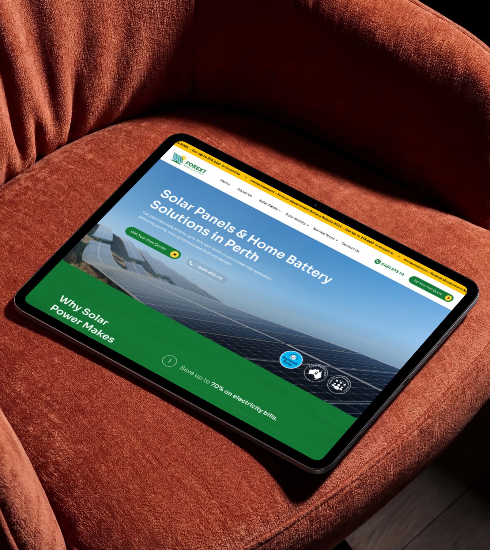 Solar website design case study