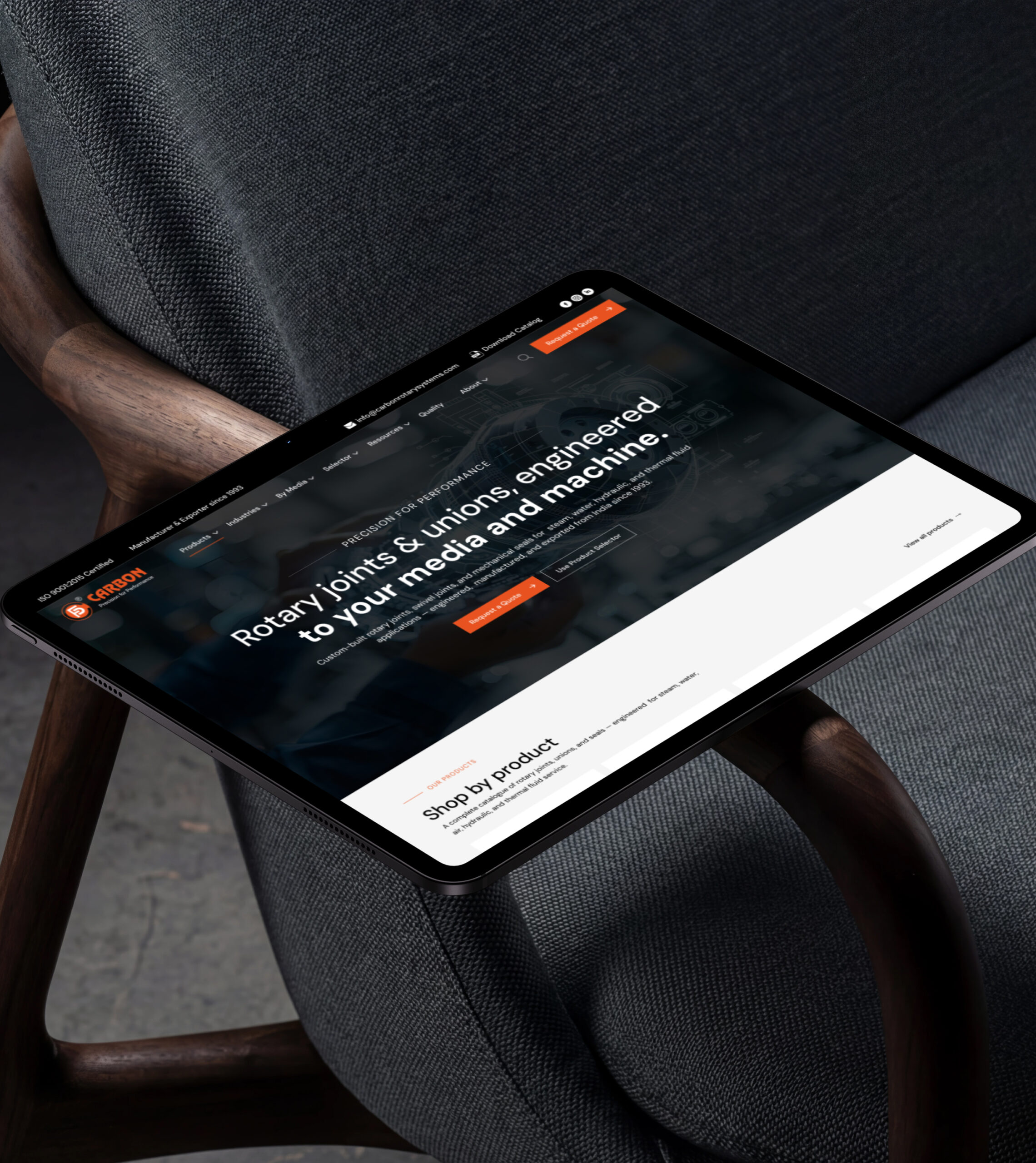 Carbon manufacturing website design case study